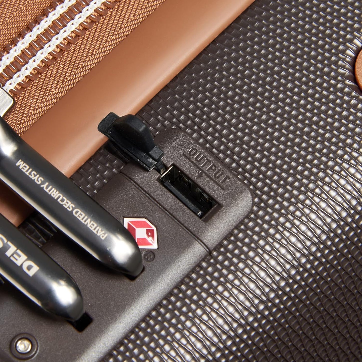 DELSEY PARIS Chatelet Air 2.0 Hardside Luggage with Spinner Wheels, Chocolate Brown, 2 Piece Set, (24/28)