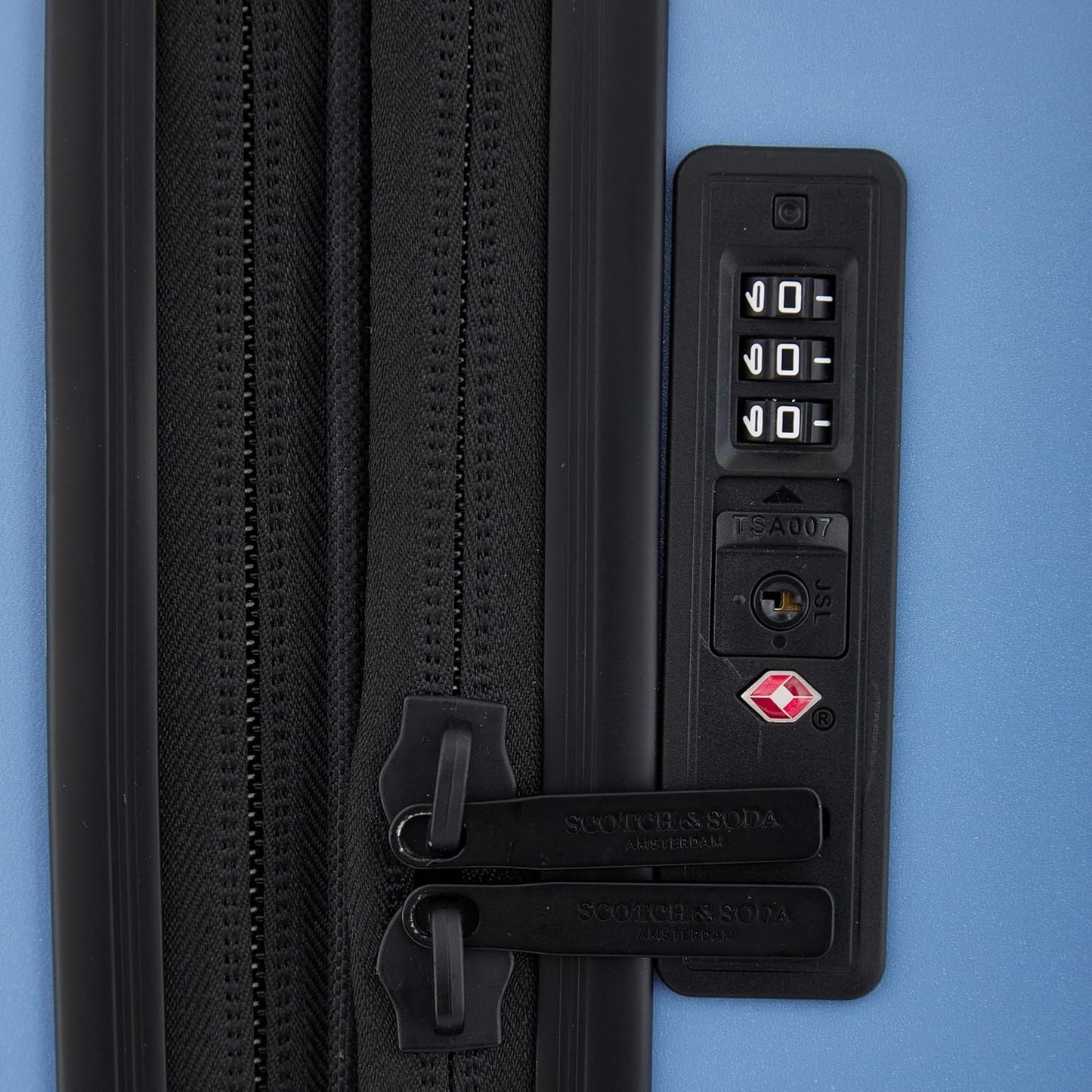 Scotch & Soda Eindhoven Wing-On Expandable Luggage, Mystic Blue, 3 Piece Set