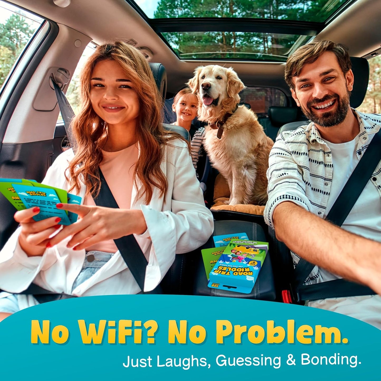 WELL BALANCED 120 Road Trip Riddles - Road Trip Car Game for Kids