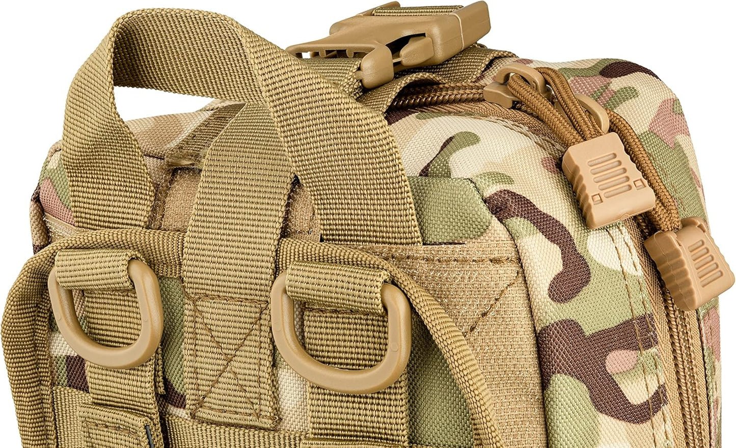 Scherber Premium IFAK Kit Trauma Pack Fully Stocked MOLLE Pouch w/CAT Tourniquet, HyFin Vent Chest Seal, & Israeli Bandage Trauma Kit for Emergency, Gunshot, Bleeding, & Major Wound Care (Camouflage)