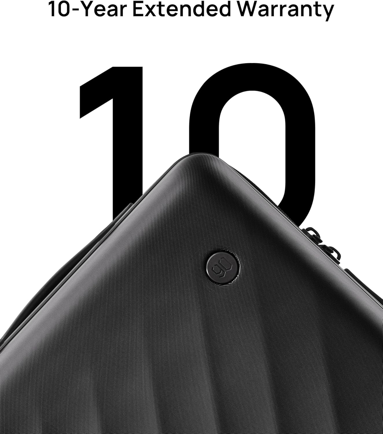 NINETYGO Trunk Luggage 24 Inch, Medium Checked Luggage with Double Spinner Wheels, Anti-Burst Zipper, Hard Case PC Suitcase, Lightweight Travel Luggage, TSA Approved (Onyx Black, Hudson)