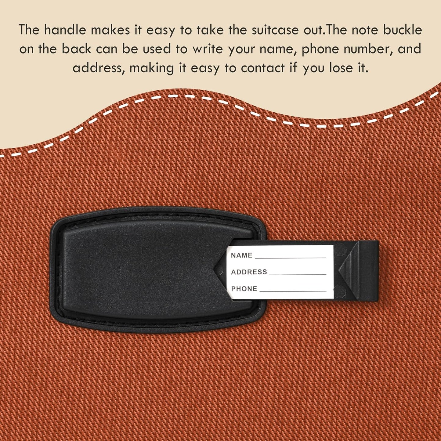 Merax Softside Luggage Set Softshell Lightweight 3 Piece Spinner Suitcase 22" 26" 30" Orange