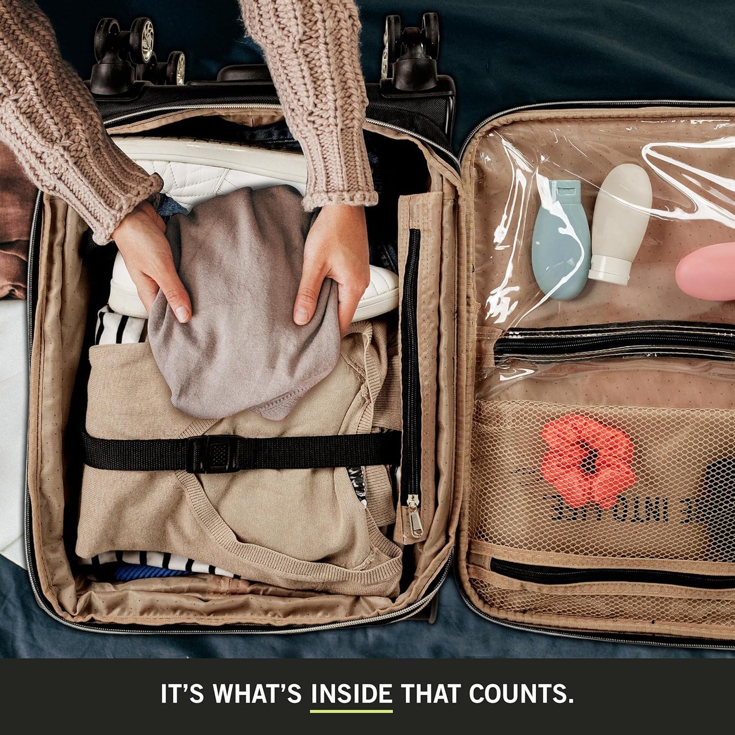 Kenneth Cole REACTION Chelsea Chevron Quilted Luggage, Black, 3-Piece Set (20"/24"/28")