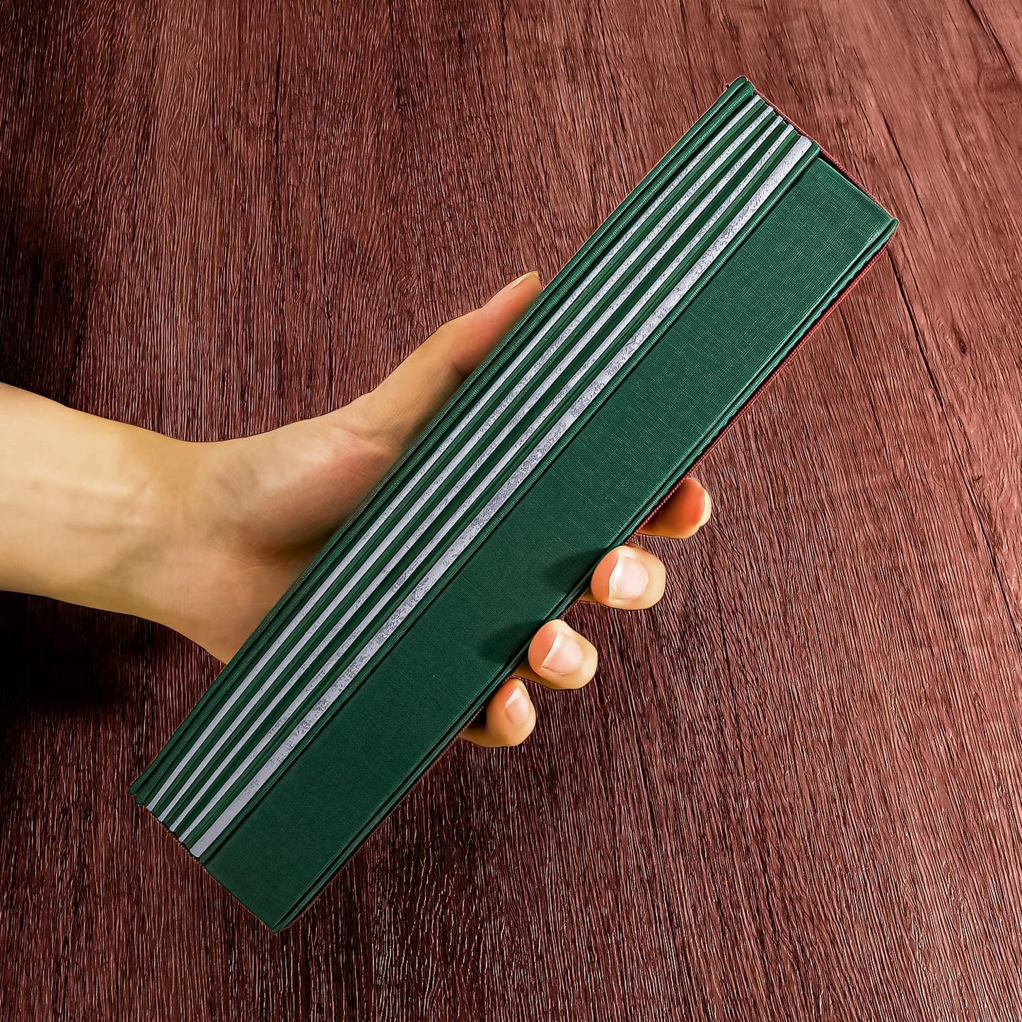 Backgammon Set for Adults | Travel-Friendly & Foldable with Wrinkle-Resistant Game Board | Compact for On-The-Go Play | Ideal Gift for Family & Friends-Green