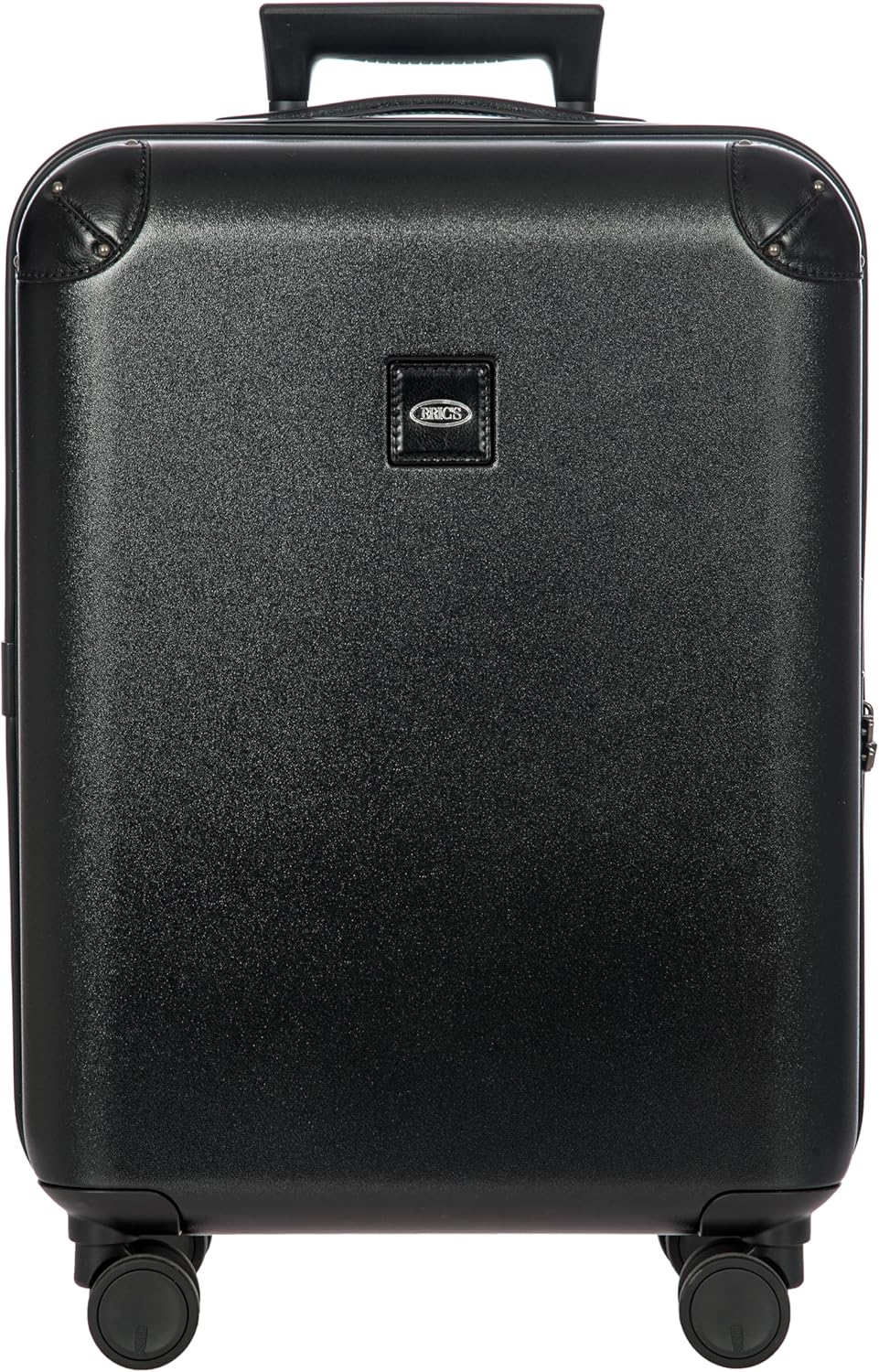Bric's Amalfi Suitcase, Lightweight Expandable Hard Shell Luggage with Smooth 360° Wheels and TSA Lock 21" - Black