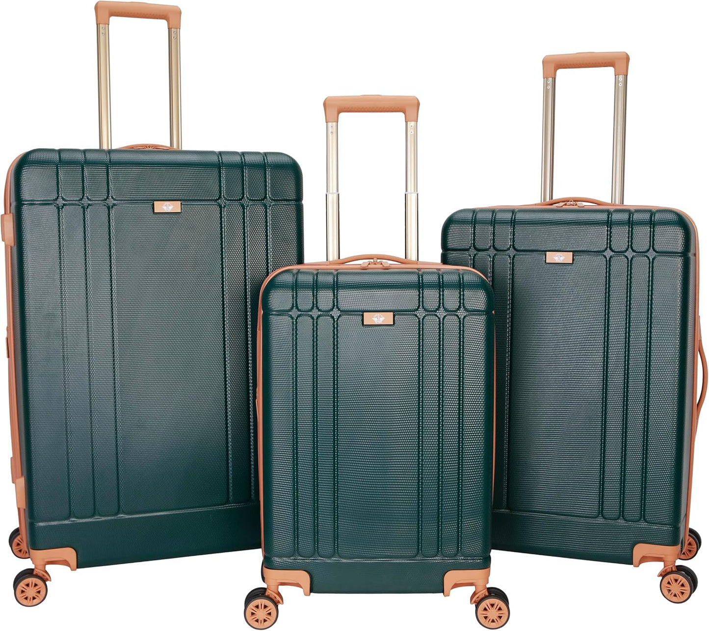 Dockers Hooper Hardside Expandable 8-Wheel Spinner Travel Checked Luggage, 3-Piece Set, Ponderosa Pine