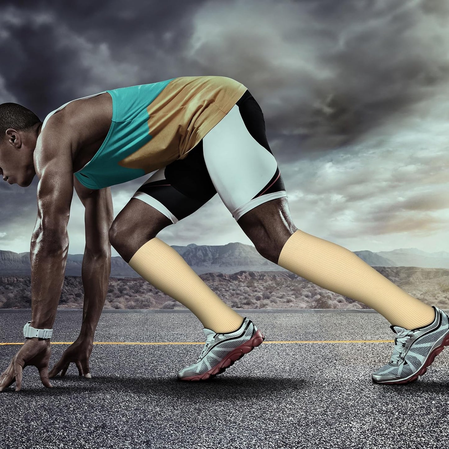 QUXIANG Copper Compression Socks for Women & Men Circulation (8 Pairs) - Best for Running Athletic Cycling - 15-20 mmHg