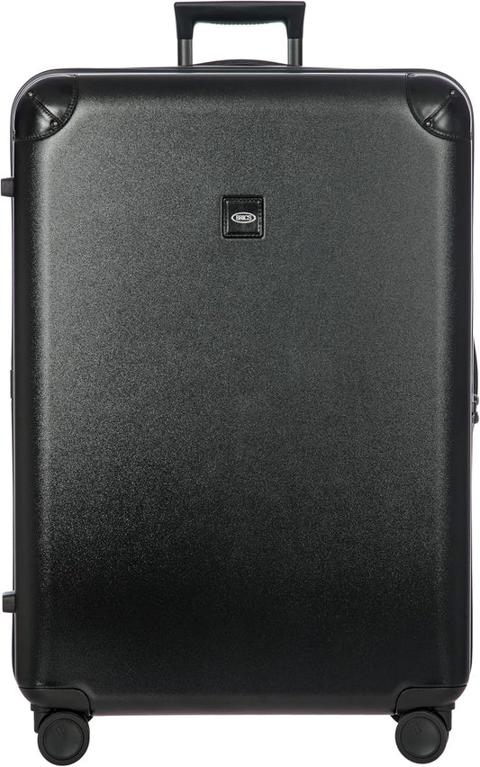 Bric's Amalfi Suitcase, Lightweight Expandable Hard Shell Luggage with Smooth 360° Wheels and TSA Lock 32" - Black