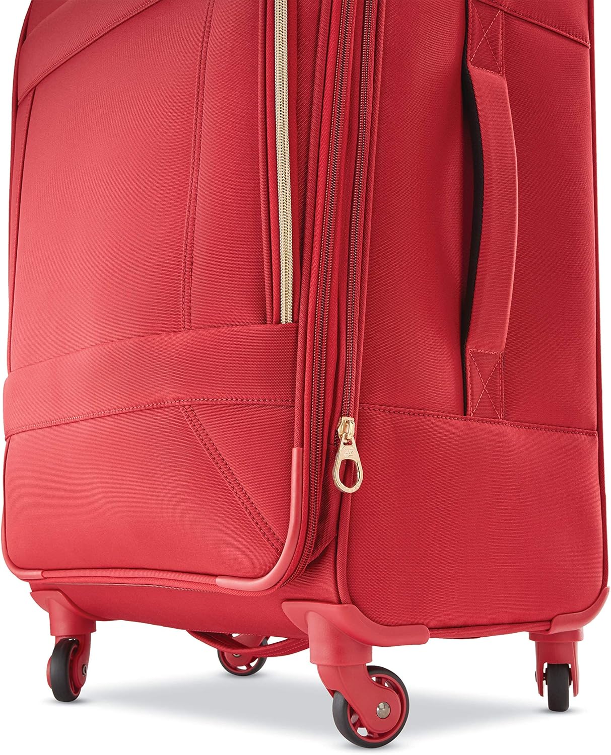 American Tourister Belle Voyage Softside Luggage with Spinner Wheels, Red, Carry-On 21-Inch