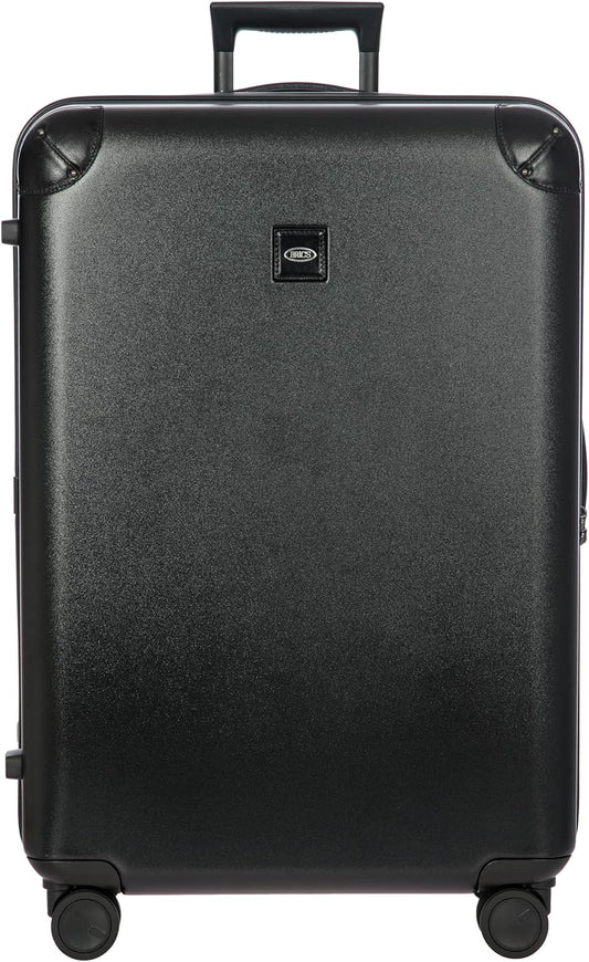 Bric's Amalfi Suitcase, Lightweight Expandable Hard Shell Luggage with Smooth 360° Wheels and TSA Lock 30" - Black