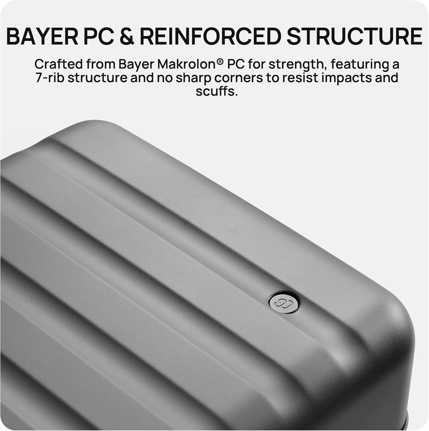 NINETYGO Carry On Luggage 22x14x9 Airline Approved, 20 Inch Luggage with Smooth Spinner Wheels, Lightweight, Hard Shell PC Suitcase Carry-On, Travel Luggage, TSA Approved (Purple, Rhine Basic2.0)