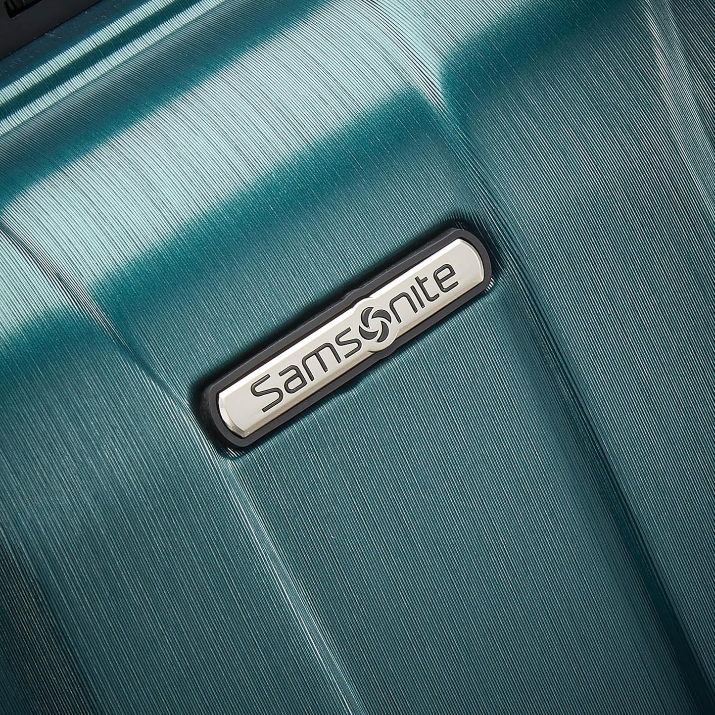 Samsonite Centric 2 Hardside Expandable Luggage with Spinner Wheels, Emerald Green, Checked-Large 28-Inch