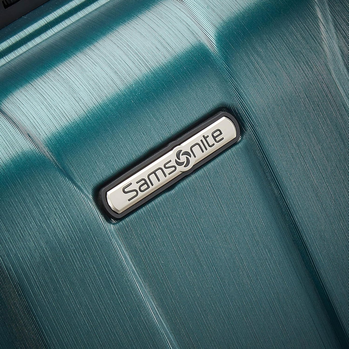 Samsonite Centric 2 Hardside Expandable Luggage with Spinner Wheels, Emerald Green, Checked-Medium 24-Inch