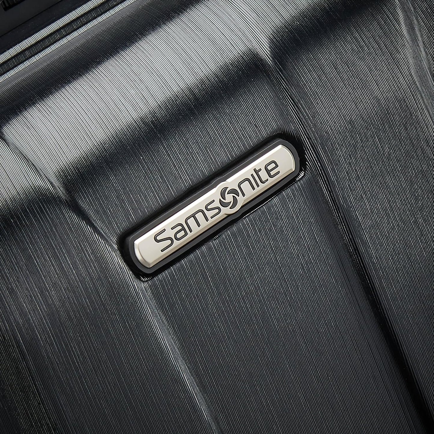 Samsonite Centric 2 Hardside Expandable Luggage with Spinner Wheels, Black, Checked-Medium 24-Inch